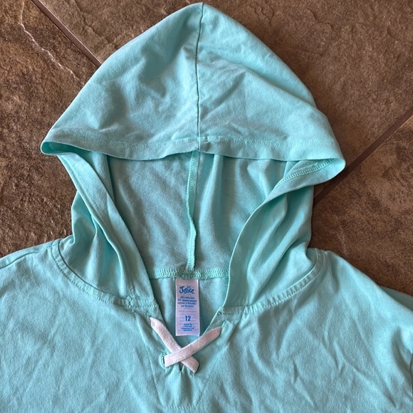 + nwot + JUSTICE Soccer Crop Hooded Long Sleeve Shirt - Picture 4 of 6